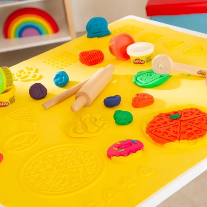 Kit de Loisirs Créatifs ROBA x Play-Doh avec 12 Pots de Pâte à Modeler + Tapis de Jeu 3D et Accessoires - pour Enfants dès 3 Ans-2