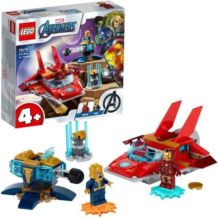 LEGO® 4+ Marvel 76170 Avengers Iron Man Contre Thanos-0