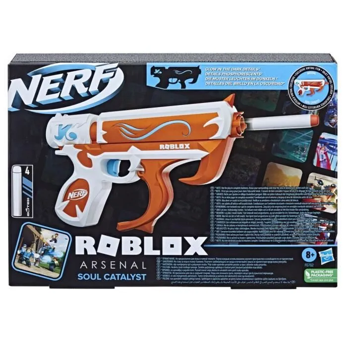 Pistolet à fléchettes Nerf Roblox Arsenal Soul Catalyst - NERF - Orange, blanc et bleu - A partir de 8 ans-1