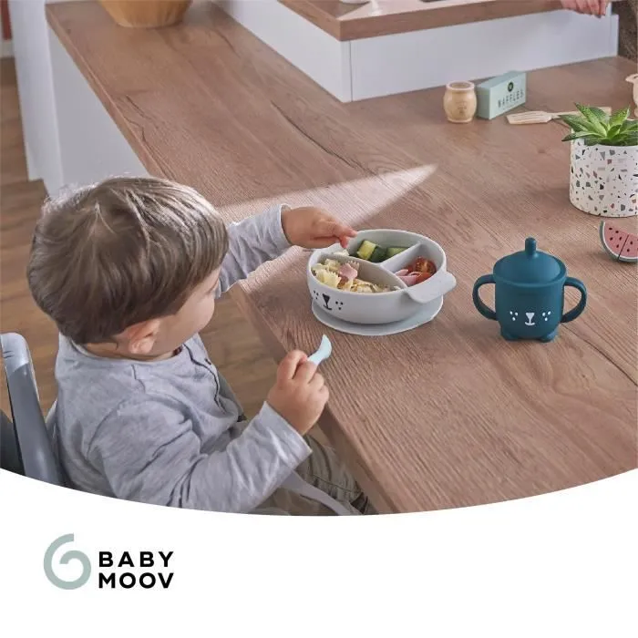 Babymoov Coffret Repas 15-24 m LEARN'ISY, 1 Bol, 1 Tasse, 1 Bavoir, 1 Cuillère, Chien-6