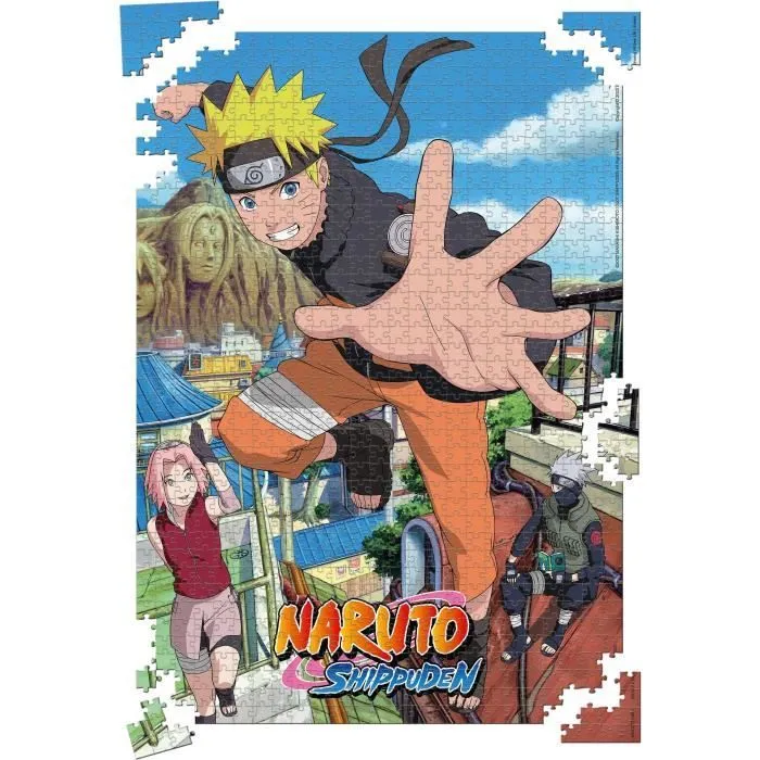 Puzzle Naruto Shippuden Retour à Konoha 1000 pièces - Winning Moves - Dessins animés et BD - Adulte - Bleu-5
