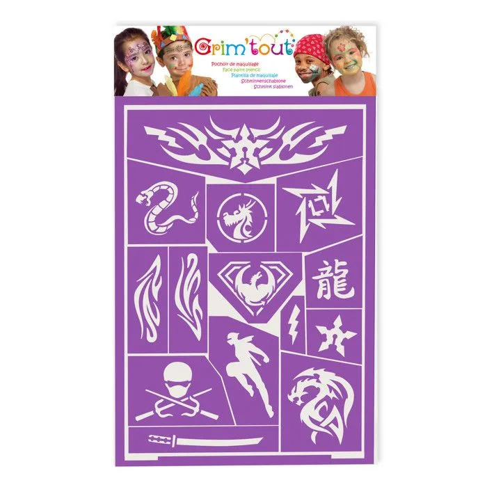 Pochoir de maquillage pour enfant Ninja-1
