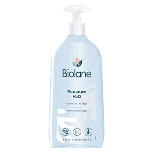 Lotion Nettoyante Sans Rinçage - Biolane - Eau Pure H2O - 750ml - 97% Ingrédients Naturels - Bébé-0