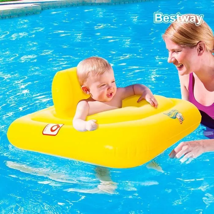 Bouée fauteuil siège gonflable pour bébés piscine mer enfant * Matière : vinyle résistant * Dimensions : 96 x 96 cm * Âge : 0 à 2...-0