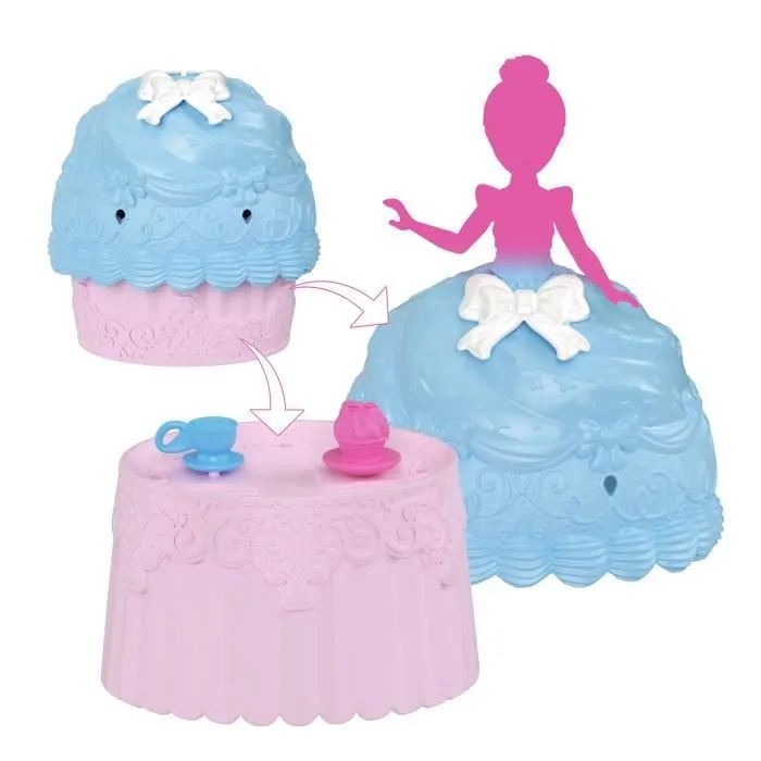 Princesses Disney - Petite poupée Cupcake Doll Reveal avec 5 surprises - Disney Princess - JFG78-8