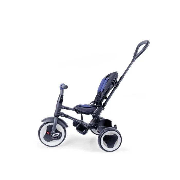 Tricycle QPlay Rito Plus Junior - Pliable - Absorption des chocs - Bleu-1