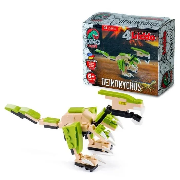 SHOP-STORY - MINI DINO DEINONYCHUS : Dinosaure en Briques à Construire-2