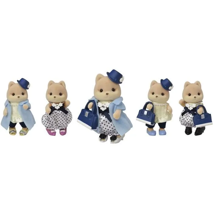 Figurines miniatures - SYLVANIAN FAMILIES - La valisette de mode et grande sœur Chien caramel-8