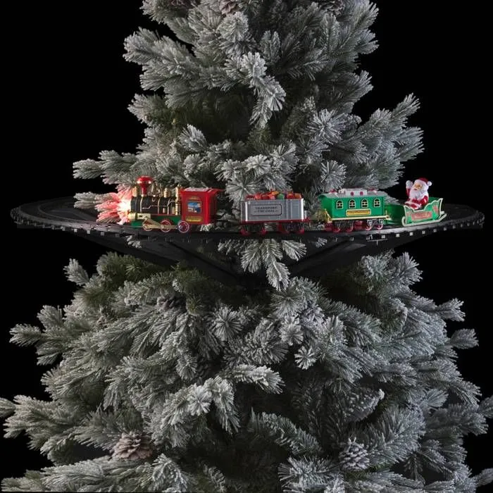 Train de Noël électrique sapin 23 pièces musical 1 LED à piles Feeric lights & christmas-2