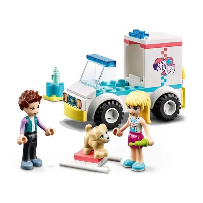 LEGO® 41694 Friends L'Ambulance De La Clinique Vétérinaire Pour les Enfants de 4 Ans et Plus, Jouet Mini-Poupée et Figurine de Chien-1