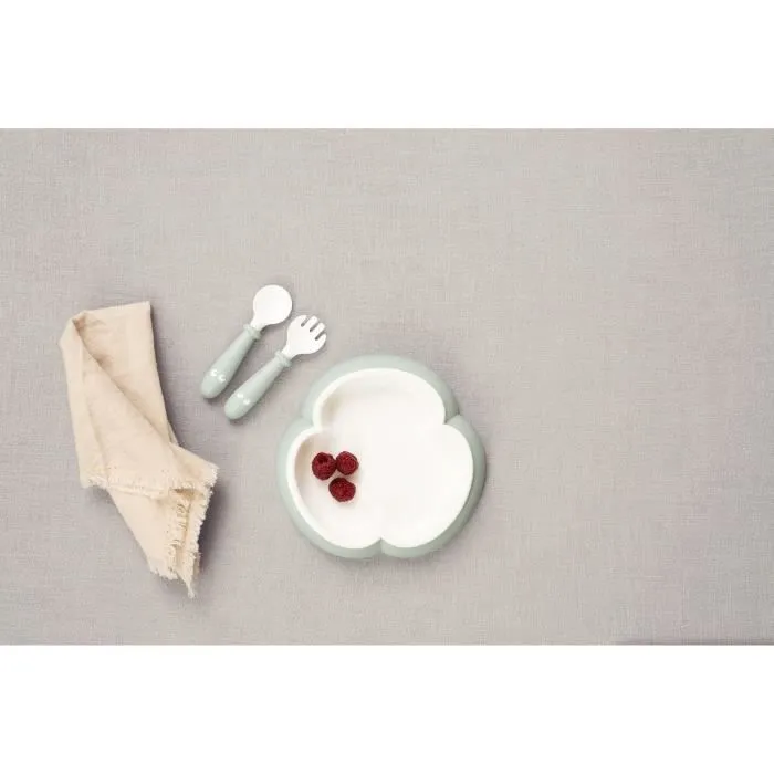 BABYBJÖRN Ensemble Repas Bébé, lot de 4, Bleu pastel-1
