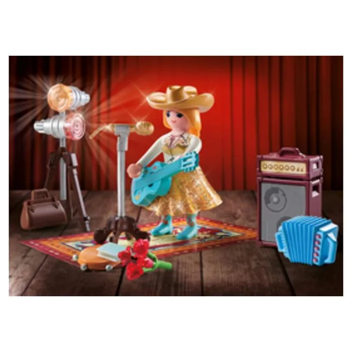 Jouet - PLAYMOBIL - Family Fun Chanteuse de country - Blanc - A partir de 4 ans - Marionnette à main-2