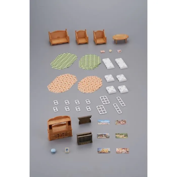 Figurines miniatures - SYLVANIAN FAMILIES - 5339 - La pièce à vivre - Meubles et accessoires pour enfants-8