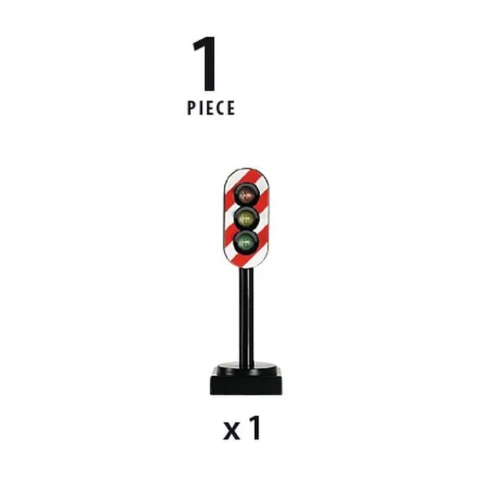 Brio World Feux Tricolores Lumineux - Accessoire pour circuit de train en bois et voiture - Ravensburger - Mixte dès 3 ans - 33743-3