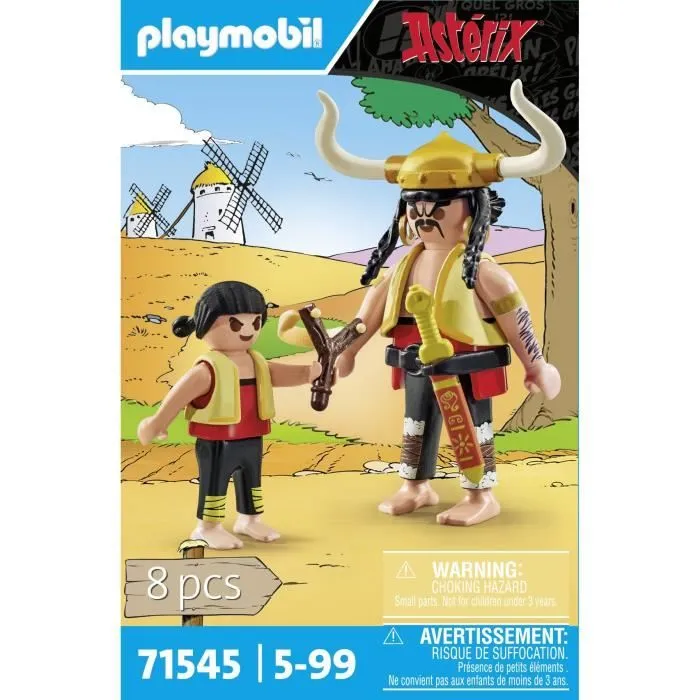 PLAYMOBIL 71545 Soupalognon y Crouton et Pepe, Personnages d'Astérix, Dès 5 ans-2