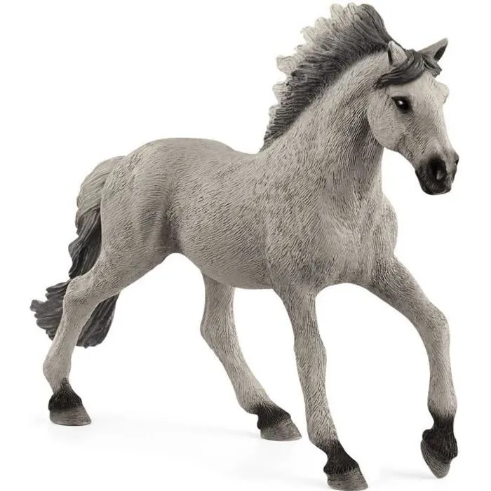 Figurine - SCHLEICH - Etalon mustang sorraia - Colure haut placée - Bicolore - Fauve-0