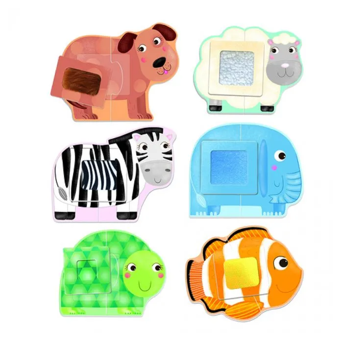 HEADU PUZZLE TATTILE CON ANIMALI-TACTILE ANILMALS MONTESSORI GIOCHI BAMBINI-2