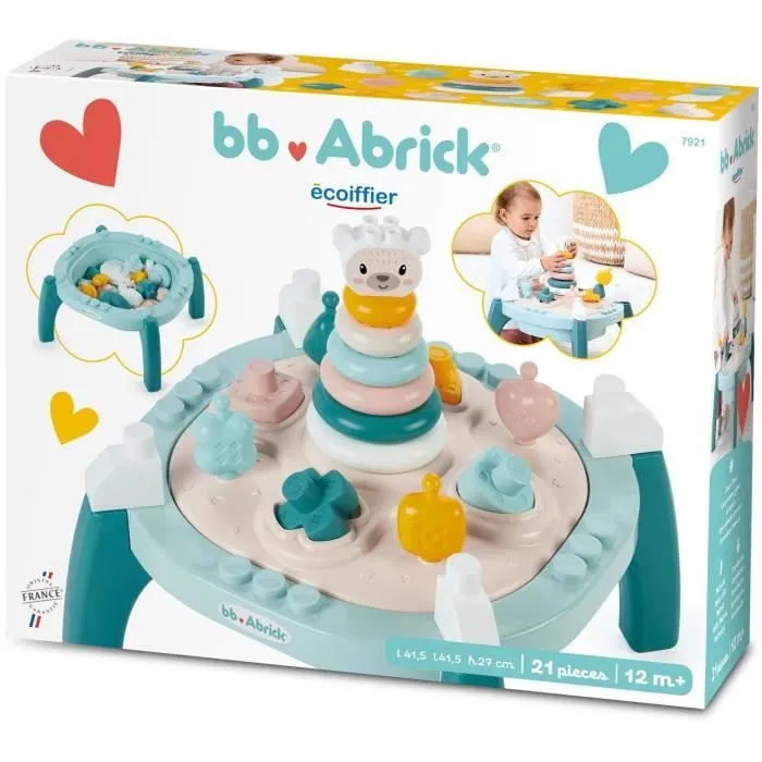 ECOIFFIER 7921 BB Abrick - Ma première table d'activités - Pour un veil complet-8