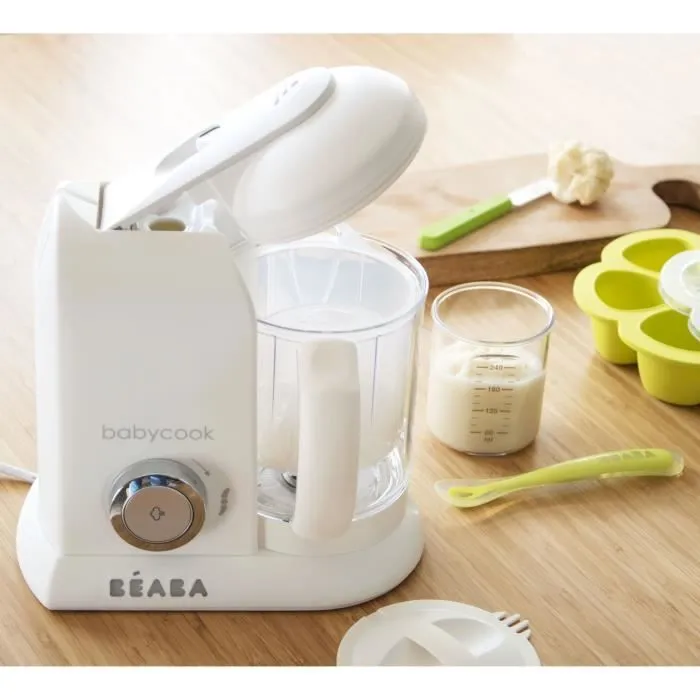 BÉABA - Babycook Solo - Robot Bébé 4 en 1 Mixeur-Cuiseur - Cuisson Vapeur - Blanc-2