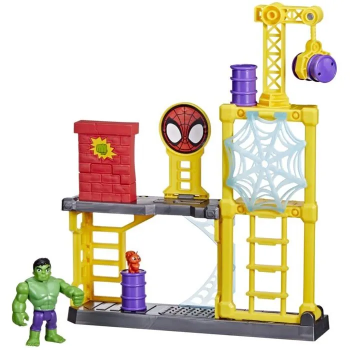 Hasbro Spidey et Ses Amis Extraordinaires, Chantier de déconstruction, Jouet Hulk pour Enfants à partir de 3 Ans-0