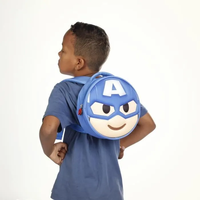 Sac à dos Emoji - Marvel Captain America Send - Bleu - Taille Unique-3