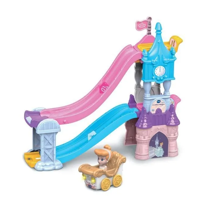VTECH TUT TUT BOLIDES DISNEY PRINCESSES - CHÂTEAU - TOBOGGAN ENCHANTÉ (+ LE CARROSSE MARIAGE ENCHANTÉ DE CENDRILLON)-1