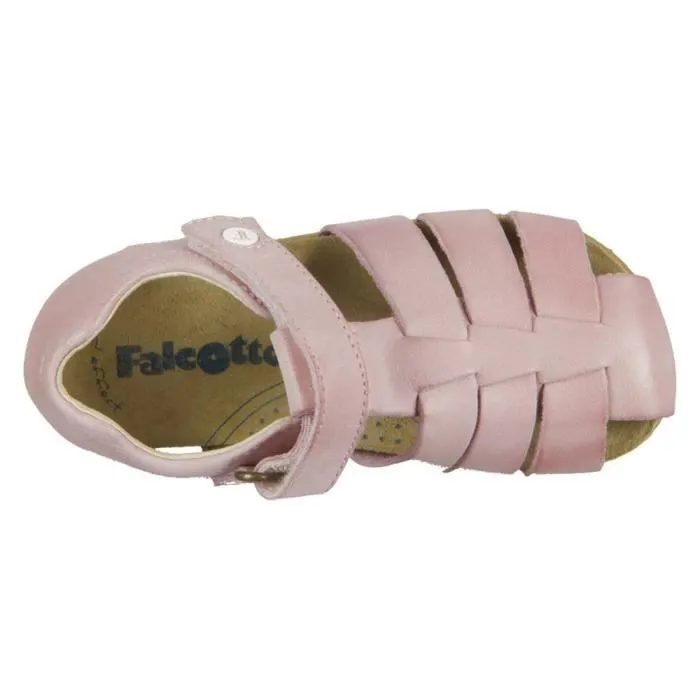 Baskets bébé en cuir Naturino Falcotto 23 - Rose-3