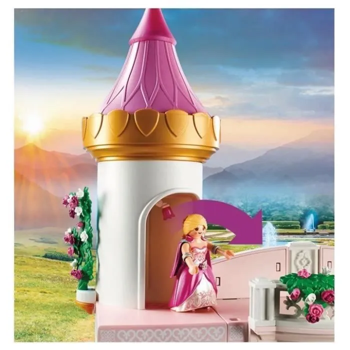 PLAYMOBIL 70448 Palais de princesse, 265 pièces, 2 personnages inclus, Dès 4 ans-3