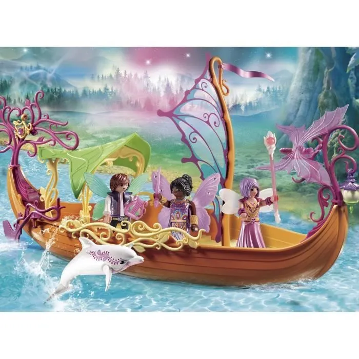 PLAYMOBIL 9133 - Bateau des Fées - Fairies - La Forêt Enchantée - 808 g-1