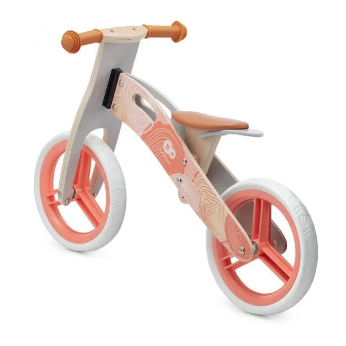Draisienne en bois Kinderkraft RUNNER - Rose - Pour enfants à partir de 3 ans - Roues de 12 pouces-2
