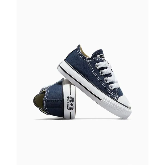 Basket basse - CONVERSE - Chuck Taylor All Star OX - Bleu marine - Lacets - Enfant-4