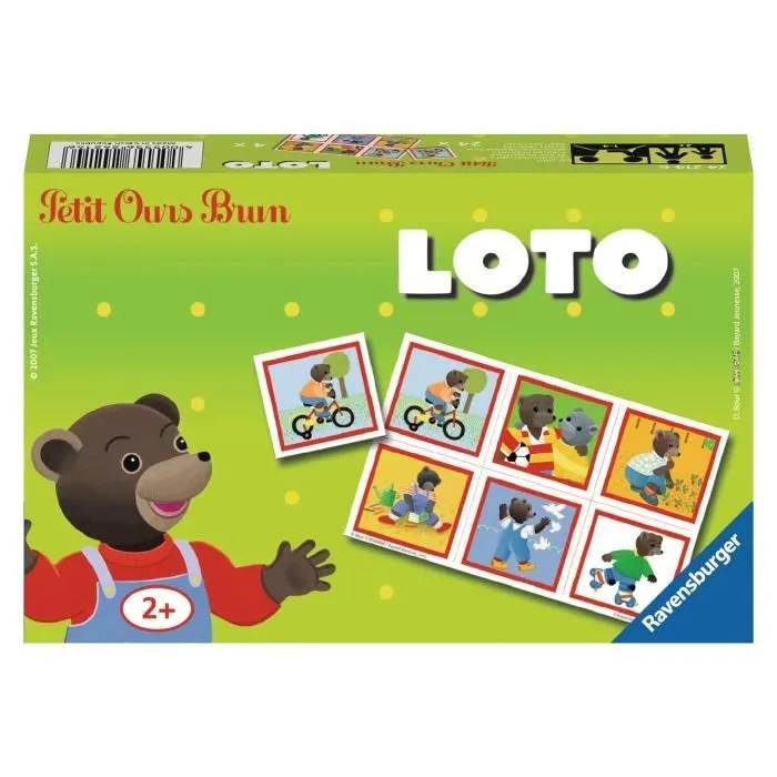 PETIT OURS BRUN Loto - Jeu éducatif classique - Ravensburger-Dès 2 ans-1