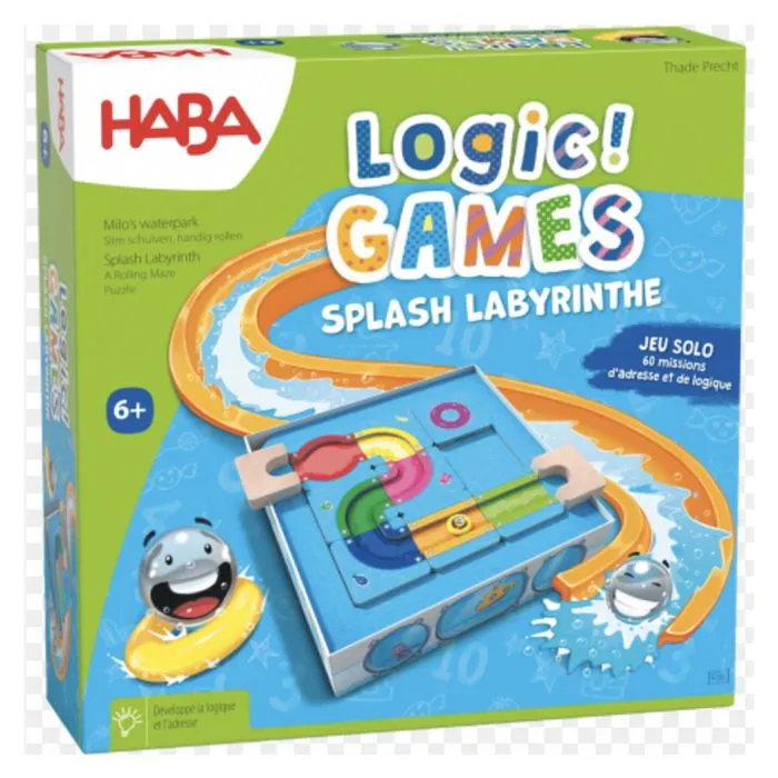Jeu de casse-tête Logic Games - HABA - Splash labyrinthe - Age minimum 6 ans - Couleur Unique-3