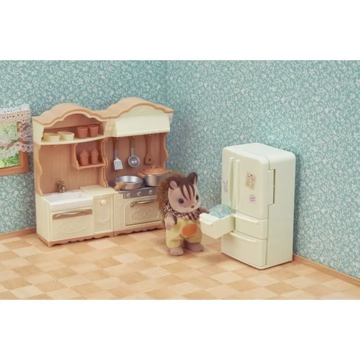 Figurines miniatures - SYLVANIAN FAMILIES - 5341 - La cuisine aménagée-5