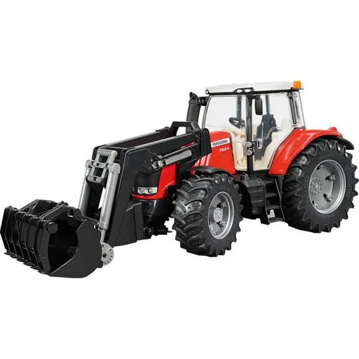 Tracteur Massey Ferguson 7600 avec fourche - BRUDER - Modèle 3047 - Garçon - Echelle 1:16-4