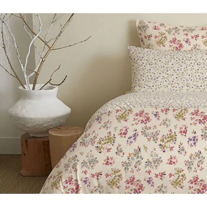 Pack complet housse de couette réversible pour lit 140 x 190 cm  Tanya multicolore-2
