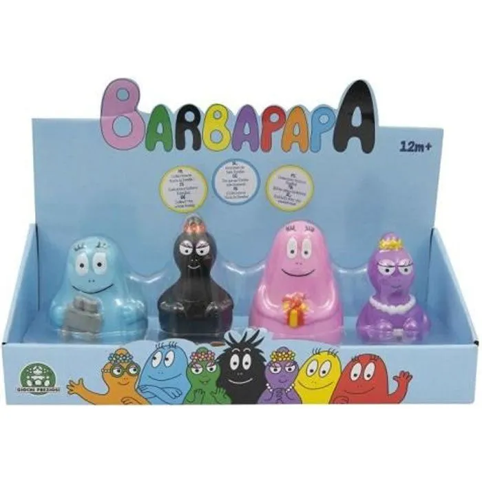 Figurines Barbapapa - Coffret Cadeau 4 personnages - GIOCHI PREZIOSI-0