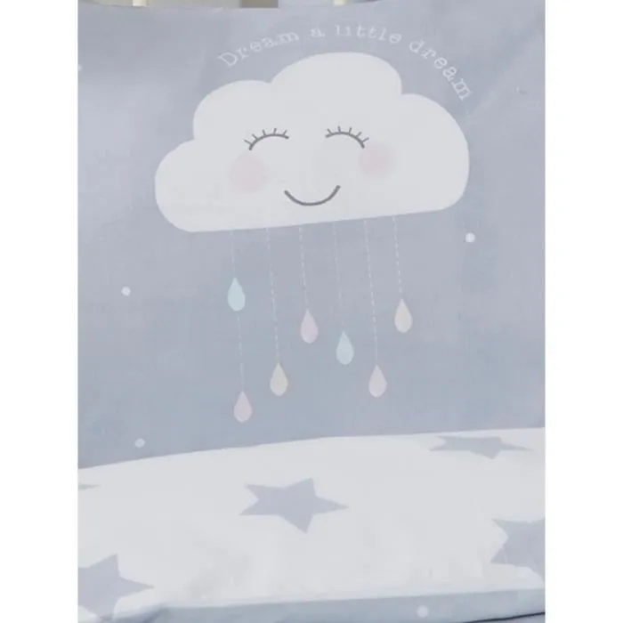Housse de couette - PriceRightHome - Plaisir de nuages - Gris et blanc - Synthétique - Chambre - Enfant-2