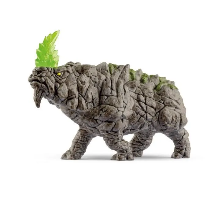 Rhinocéros de pierre - Figurine fantastique - Monstre Mythique et Puissant avec une Tête Mobile - Jeu Imaginatif pour Garçons et-1
