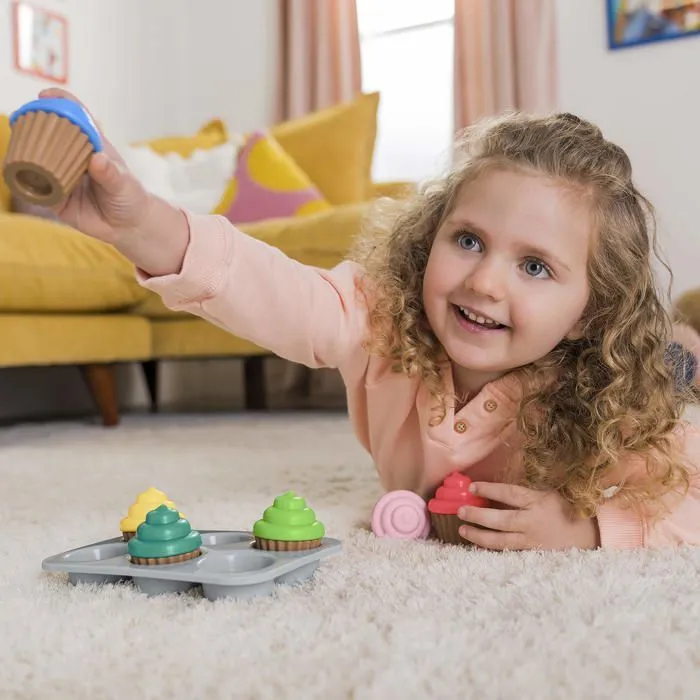 Bright starts - 12499-3-W11 - , Sort - Sweet Cupcakes, jouet trieur de formes et de couleurs pour les bebes de 3 mois et plus-3