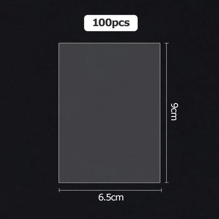 Pochette Carte - Carehabi - 100 PCS - Transparentes - 66 x 92 MM - Protection pour cartes-1