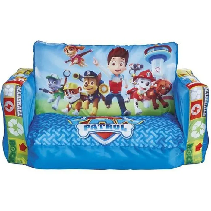 La Pat' Patrouille - Mini canapé convertible - canapé-lit gonflable pour enfants-0
