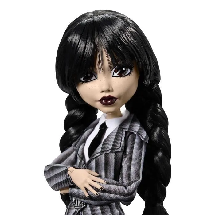 Monster High-Mercredi Addams en Uniforme-Poup?e avec La Chose - Monster High - HXJ04-5