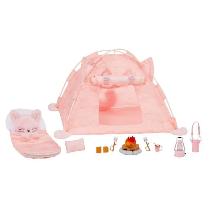 Tente de camping pour enfant - NANANA - Camping Kitty-Cat - Rose - A partir de 5 ans - Extérieur-0