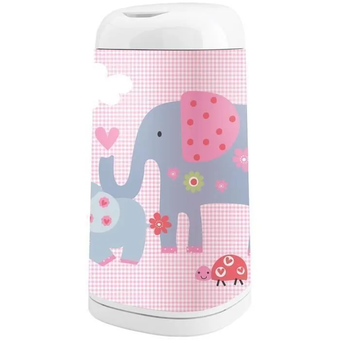 Housse Décorative pour poubelle à couches - Angelcare - Dress Up Eléphant-0