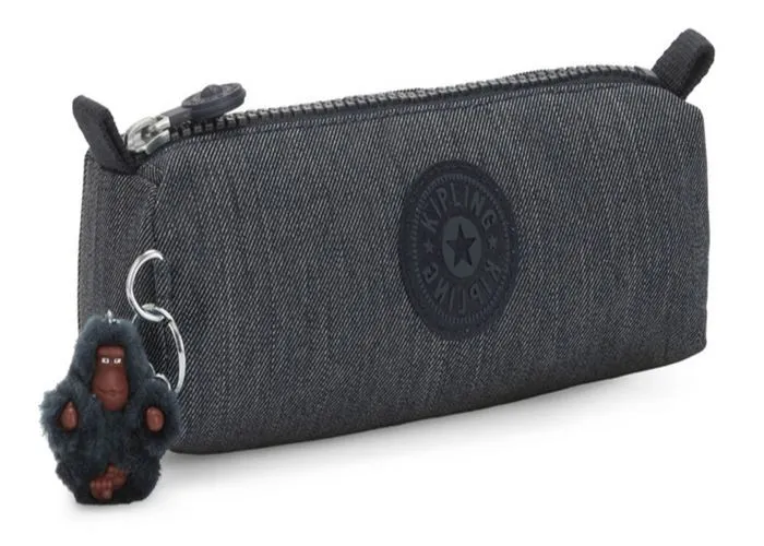 kipling Trousse à crayons bleu pour femme et homme - Back To School Print Freedom Medium Pencase M Marine Navy 88232-1