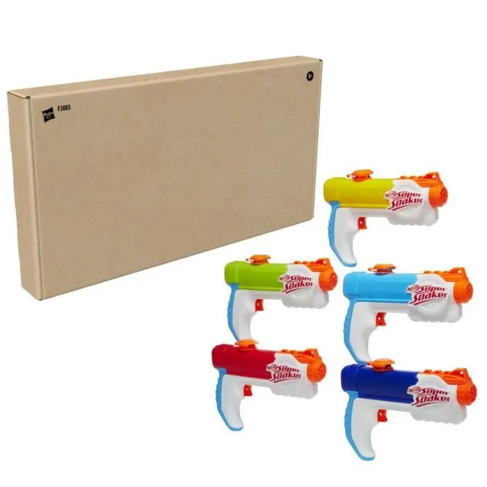 Pistolets à eau Nerf Super Soaker Multipack Piranha - Pack de 5 - Pour Enfants et Adultes - À partir de 6 ans-5