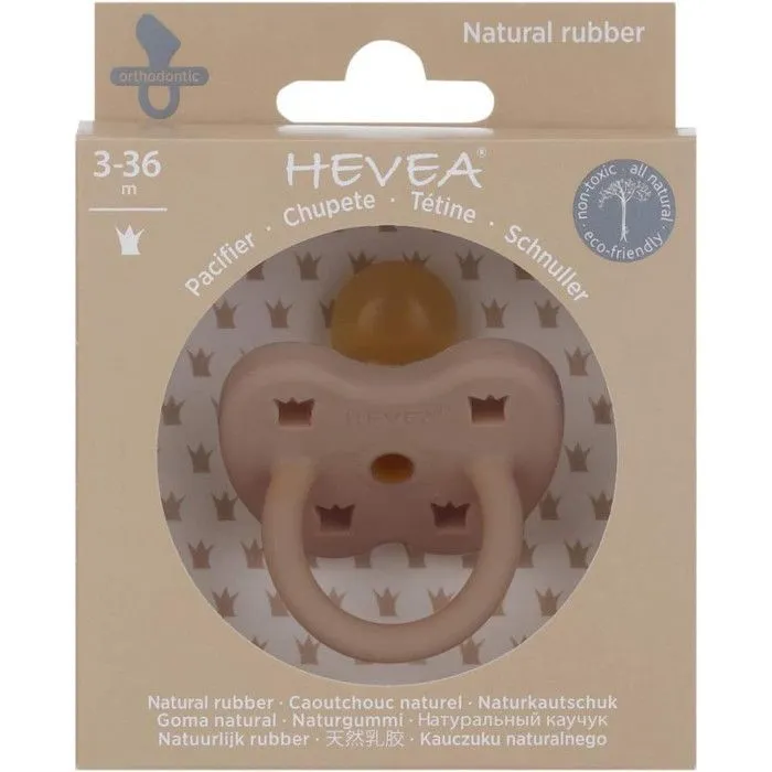 Tétine physiologique caoutchouc naturel 3-36 mois - Débit lent - Violet - HEVEA-1