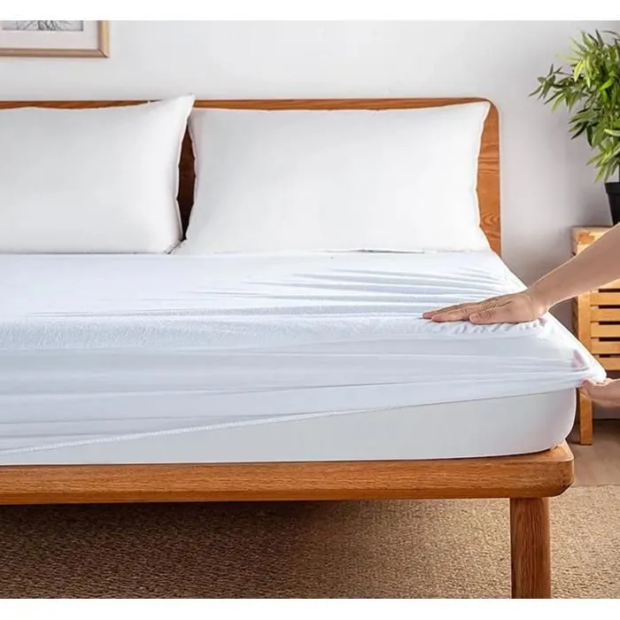 Protège Matelas 140x190 cm - Imperméable et Résistant - pour matelas 140x190 cm - Protection Optimale et Respirante-0
