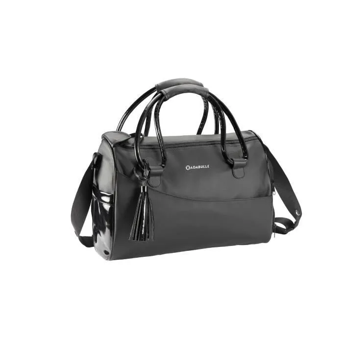 BADABULLE Sac à langer Glossy, Nombreuses poches intérieures et extérieures, Matelas à langer inclus-0